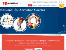 Tablet Screenshot of 3danimationinstitute.com